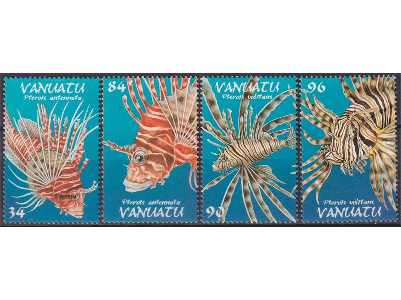 Вануату. Рыбы. Серия марок 1999г.