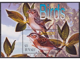 Тувалу. Птицы. Почтовый блок 2003г.