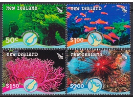 Новая Зеландия. Морская жизнь. Серия марок 2008г.