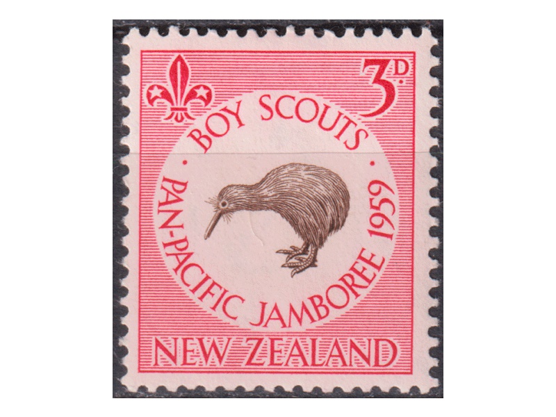 Новая Зеландия. Птица. Почтовая марка 1959г.