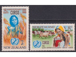 Новая Зеландия. Продовольствие. Серия марок 1969г.