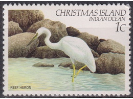 Остров Рождества. Птица. Почтовая марка 1982г.