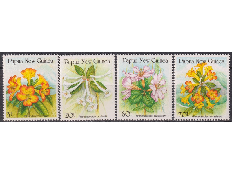 Папуа-Новая Гвинея. Цветы. Серия марок 1989г.