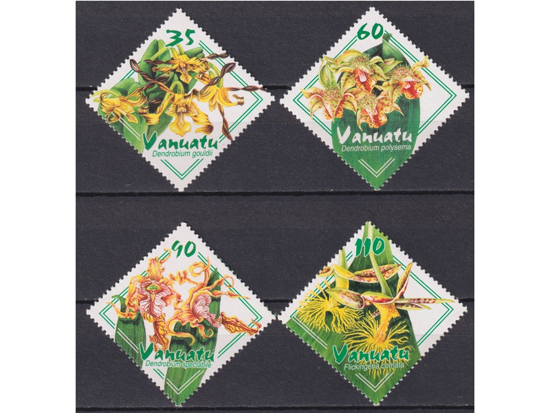 Вануату. Цветы. Серия марок 2002г.