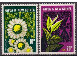 Папуа-Новая Гвинея. Цветы. Серия марок 1967г.