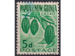 Папуа-Новая Гвинея. Какао. Почтовая марка 1960г.
