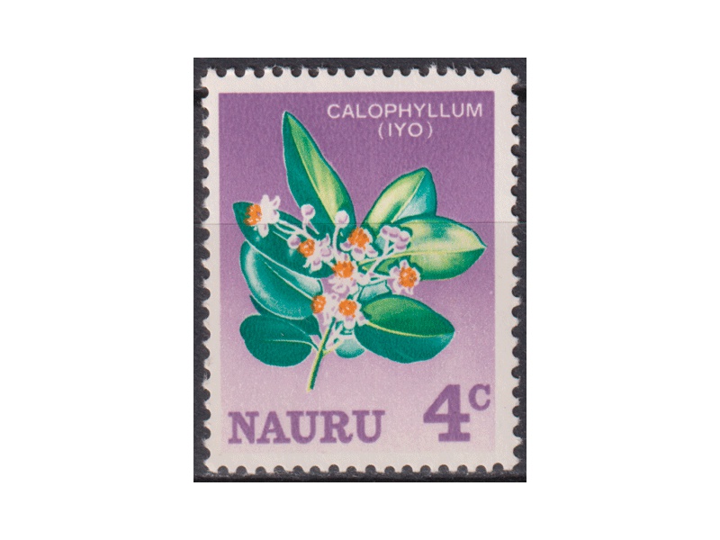 Науру. Цветок. Почтовая марка 1966г.