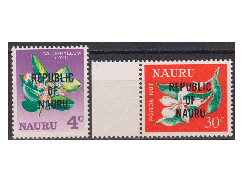 Науру. Цветы. Почтовые марки 1968г.