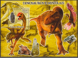 Гвинея-Бисау. Динозавры. Филателия 2005г.