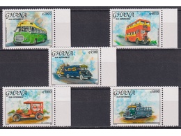 Гана. Автобусы. Серия марок 2005г.