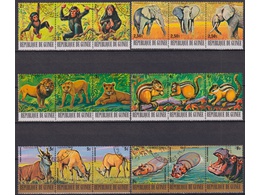 Гвинея. Фауна. Почтовые марки 1977г.