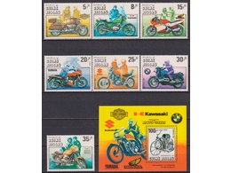 Гвинея-Бисау. Мотоциклы. Филателия 1985г.