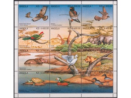 Ангола. Флора и фауна. Малый лист 1996г.