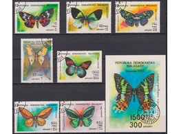 Мадагаскар. Бабочки. Филателия 1992г.