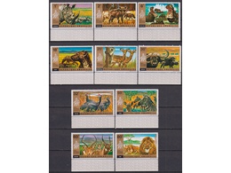 Руанда. Фауна. Серия марок 1972г.