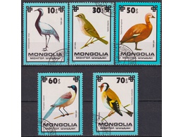 Монголия. Птицы. Филателия 1979г.