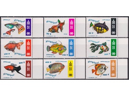Монголия. Рыбы. Серия марок 1998г.