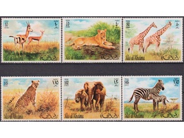 Рас-эль-Хайма. Фауна. Серия марок 1972г.