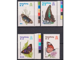 Гонконг. Бабочки. Серия марок 1979г.