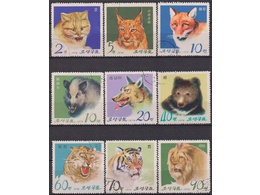 Северная Корея. Зоопарк. Серия марок 1974г.