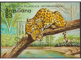 Никарагуа. Фауна. Почтовый блок 1983г.