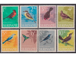 Суринам. Птицы. Серия марок 1966г.