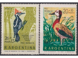 Аргентина. Птицы. Серия марок 1969г.