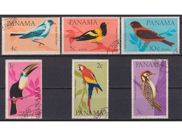 Панама. Птицы. Серия марок 1965г.