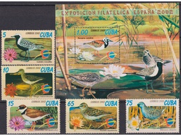 Куба. Птицы. Филателия 2002г.