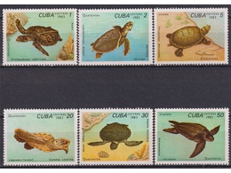 Куба. Черепахи. Серия марок 1983г.