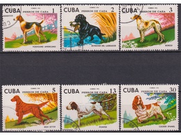 Куба. Собаки. Серия марок 1976г.