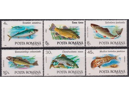 Румыния. Рыбы. Серия марок 1992г.