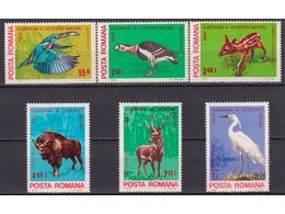 Румыния. Фауна. Серия марок 1980г.