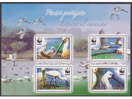 Румыния. Птицы. Малый лист 2006г.