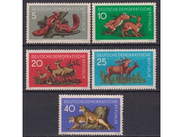 Германия (ГДР). Фауна. Серия марок 1959г.