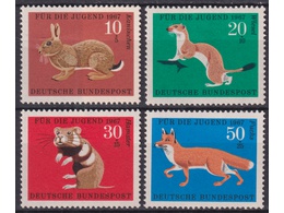 Германия (ФРГ). Фауна. Серия марок 1967г.