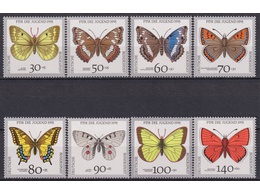 Германия. Бабочки. Серия марок 1991г.