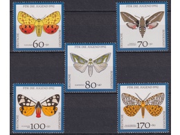 Германия. Бабочки. Серия марок 1992г.